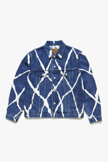 Oxley Hand Printed Organic Cotton Denim Jacket - Oxley Official